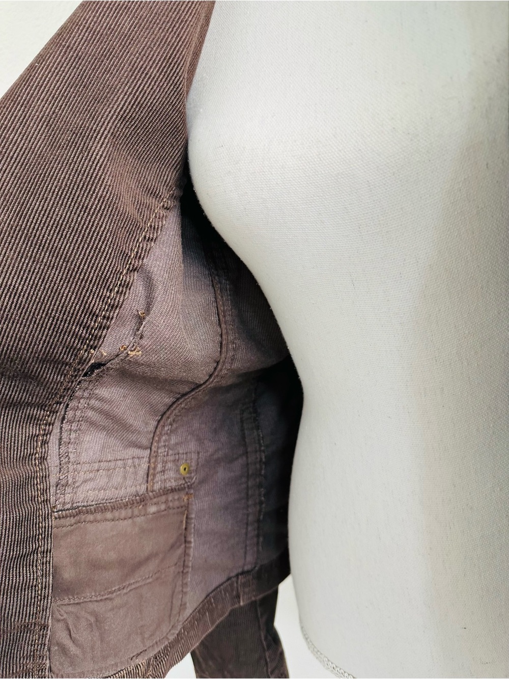 Esprit Light Weight Corduroy Jacket Brown Size 14 - Picture 4 of 10